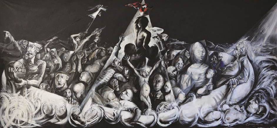 "La zattera dei migranti" di Lorenzo D'Andrea
